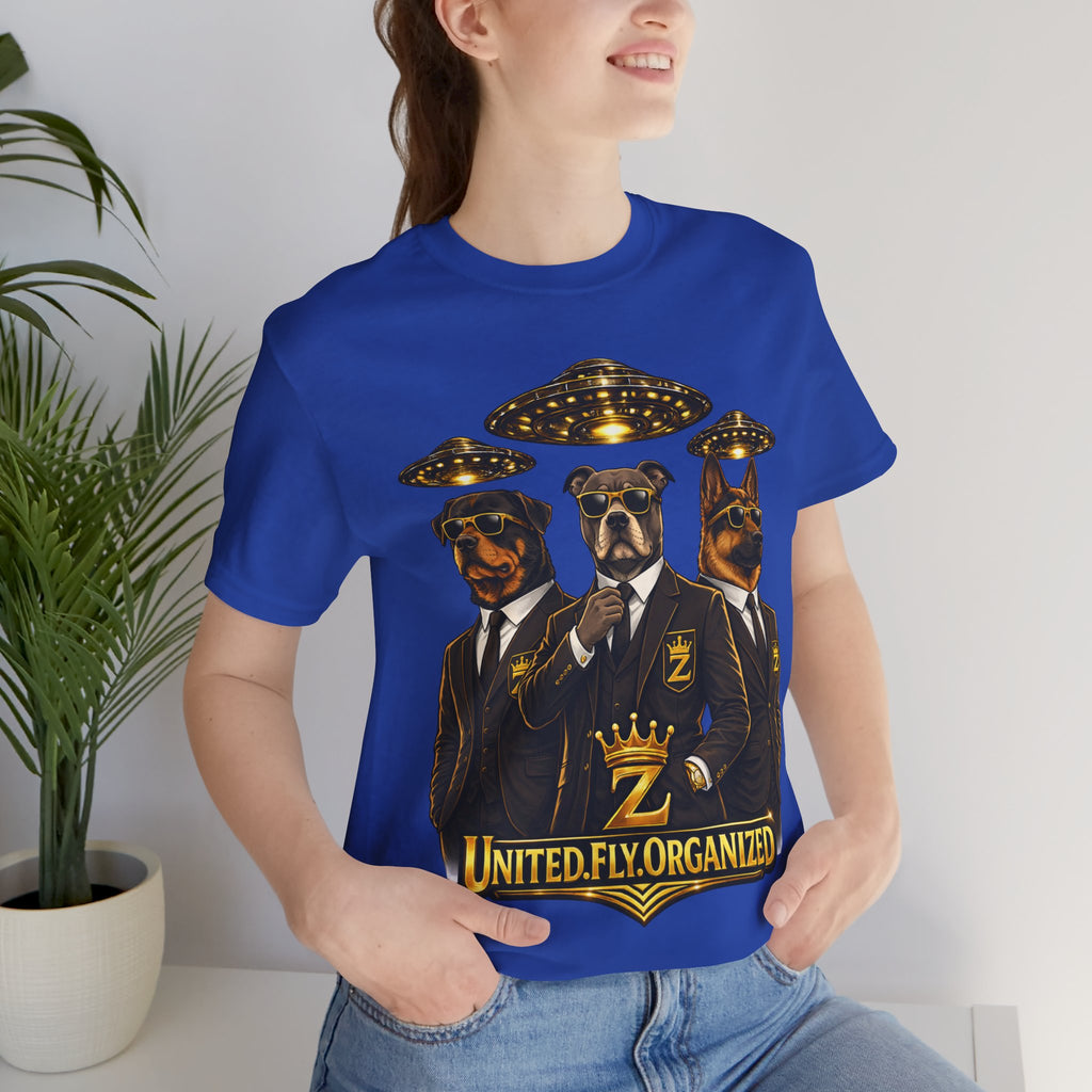 COMING SOON... United. Fly. Organized. Graphic Tee (Gold) Printify