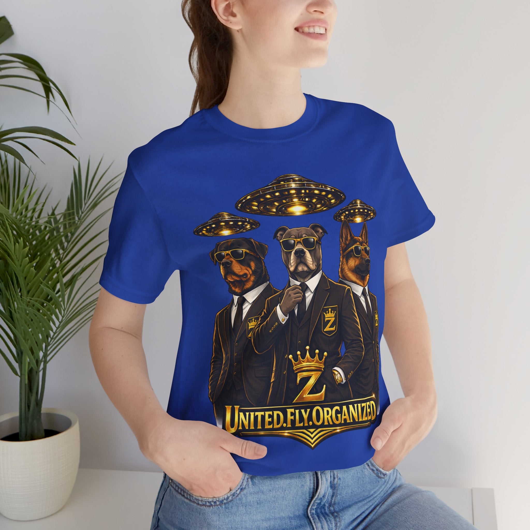 COMING SOON... United. Fly. Organized. Graphic Tee (Gold) Printify