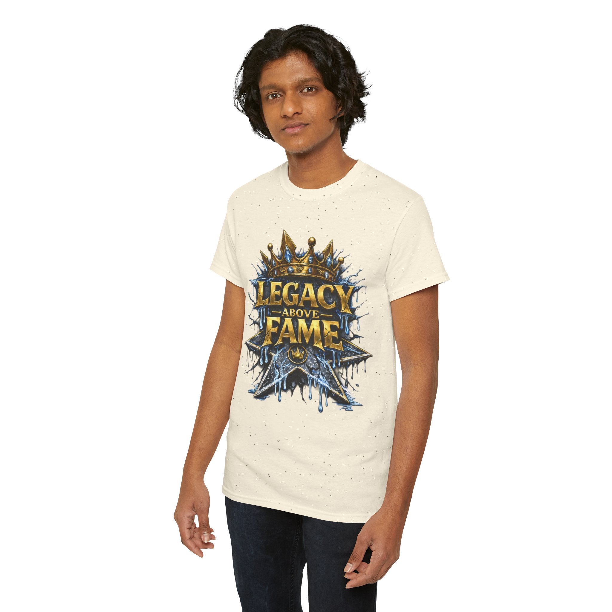 Adult Legacy Above Fame Graphic T-Shirt (Icy Blue Drip) - Zealous For All