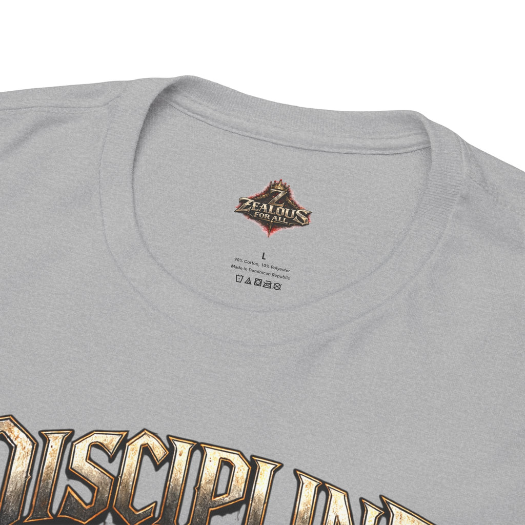 Discipline Over Emotions Graphic T-Shirt (Red Heart) Printify