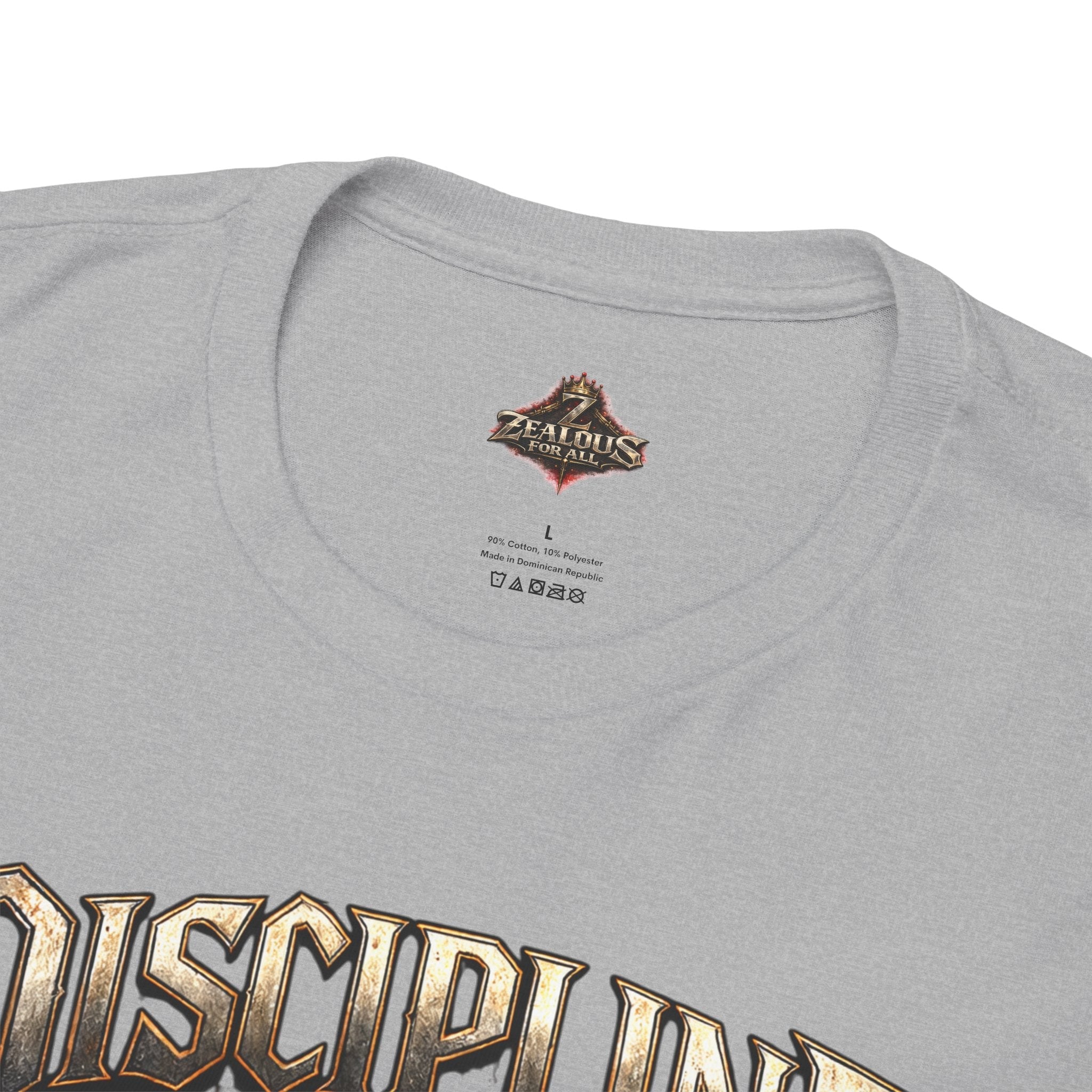 Discipline Over Emotions Graphic T-Shirt (Red Heart) Printify