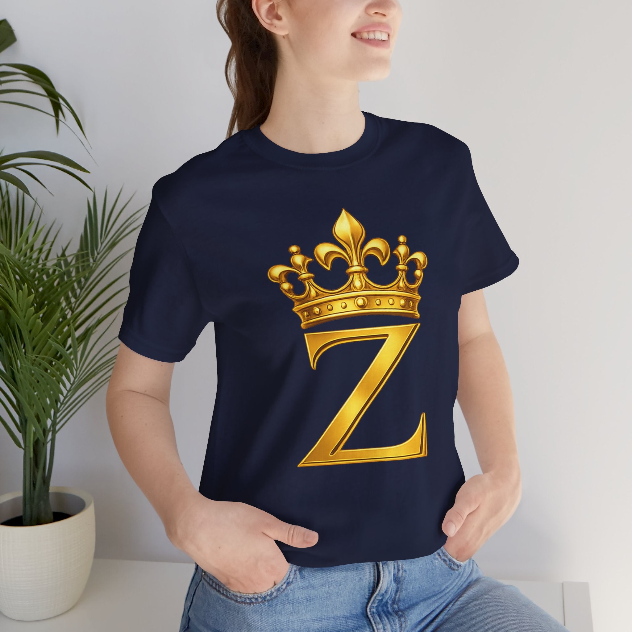 Unisex "Z" T-Shirt (Gold Logo) Printify