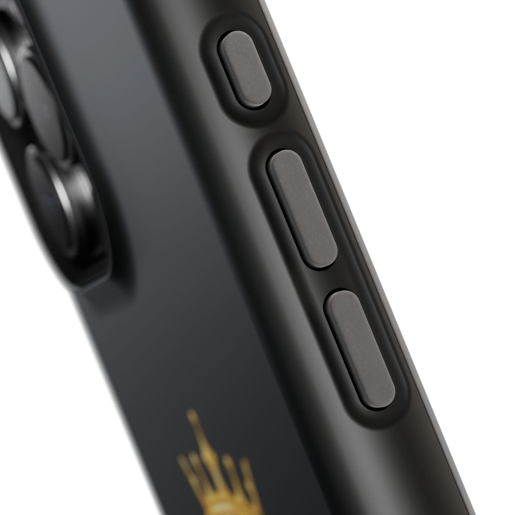 Phone Case — "Zealous For All" Gold Crown Impact-Resistant Case Printify