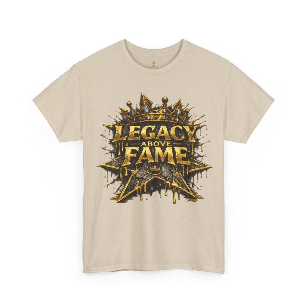 Adult Legacy Above Fame Graphic T-Shirt (Gold Drip) - Zealous For All