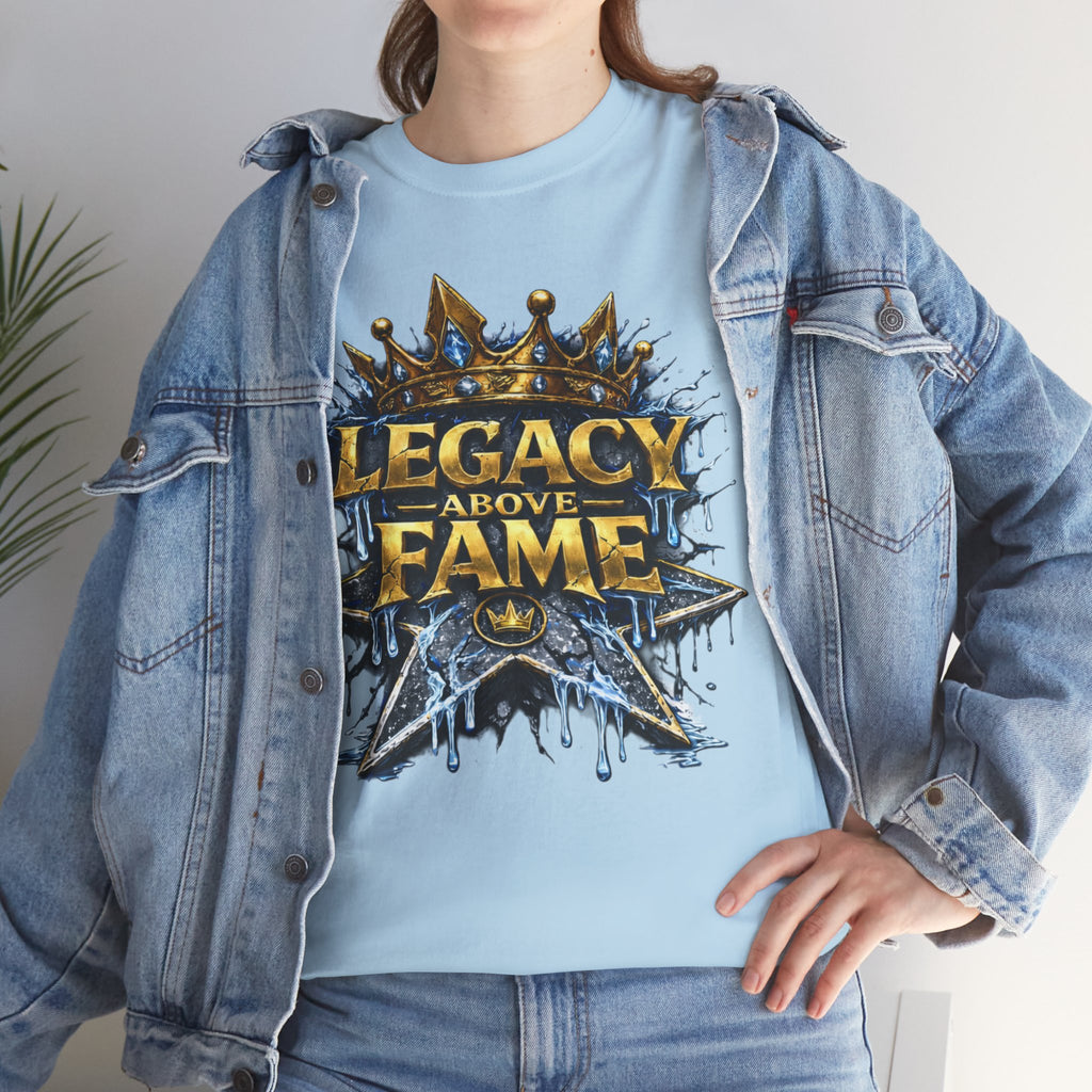 Adult Legacy Above Fame Graphic T-Shirt (Icy Blue Drip) - Zealous For All