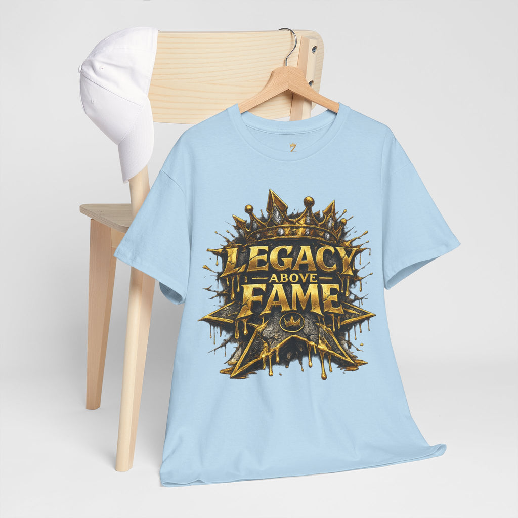 Adult Legacy Above Fame Graphic T-Shirt (Gold Drip) - Zealous For All