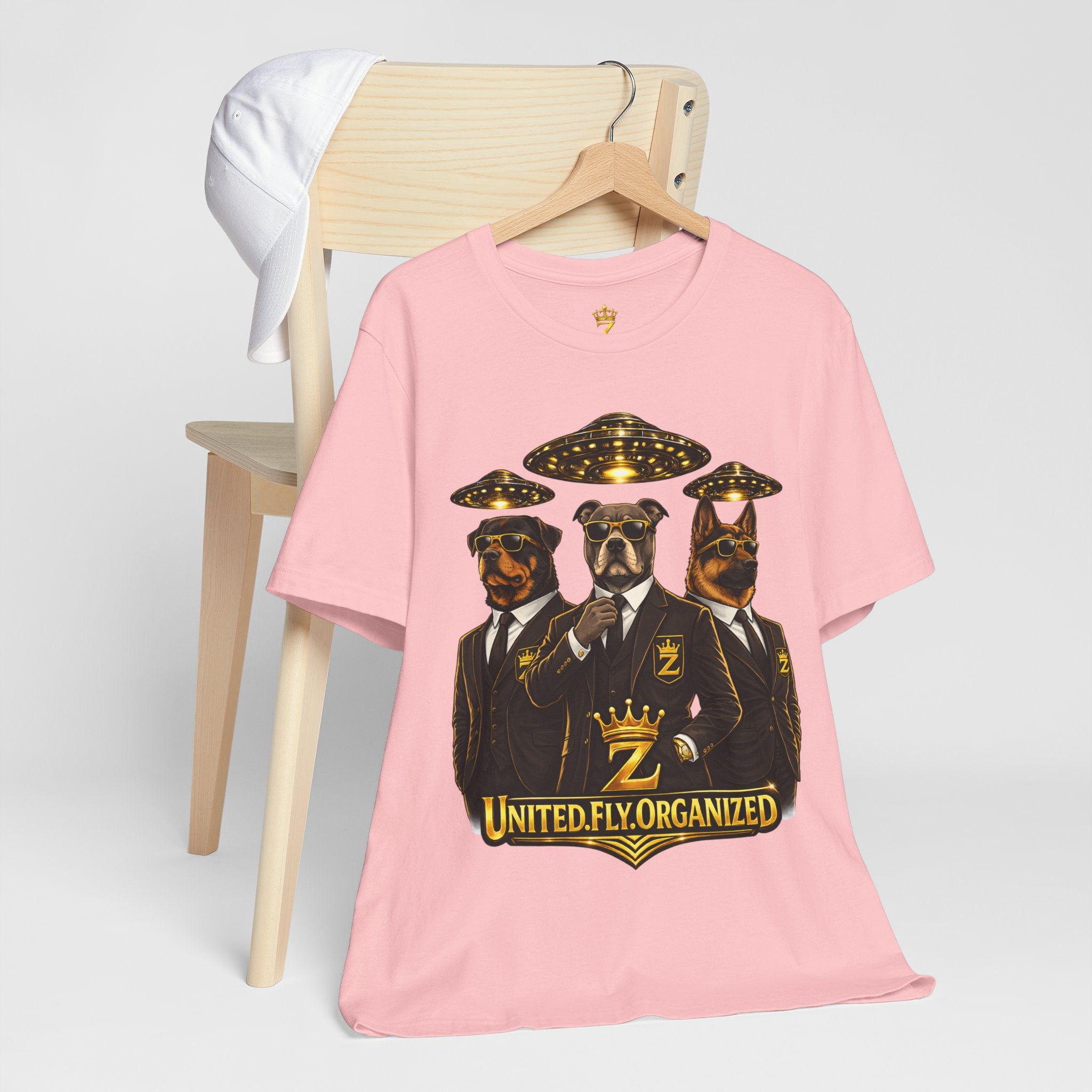 COMING SOON... United. Fly. Organized. Graphic Tee (Gold) Printify