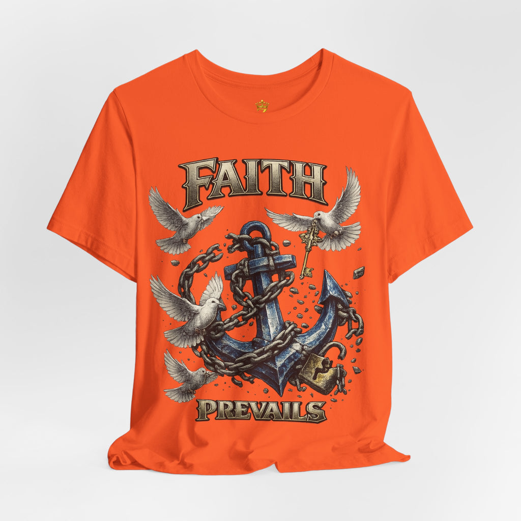 Faith Prevails T‑Shirt (Blue Anchor) Printify