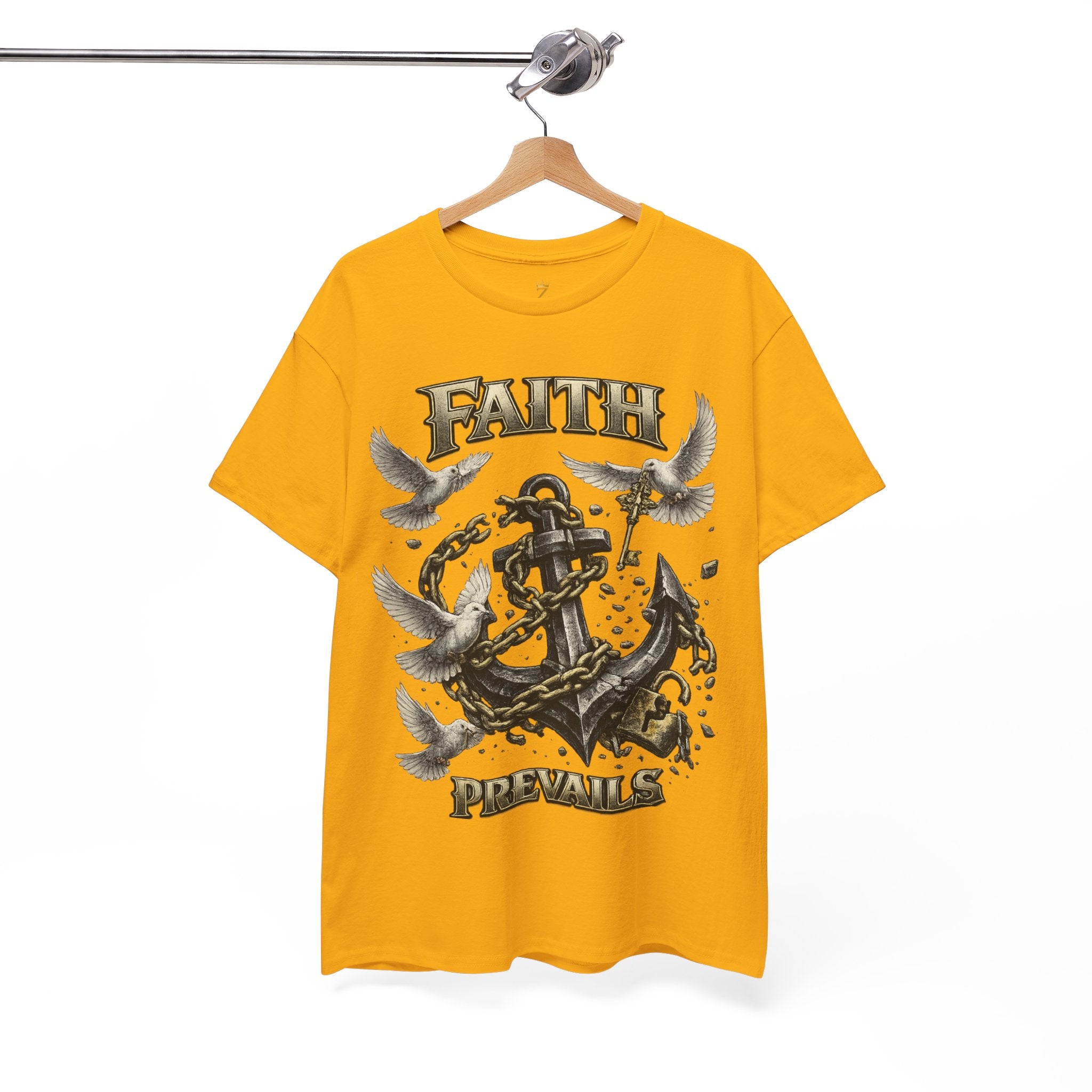 Adult Faith Prevails T‑Shirt (Black Anchor) Printify