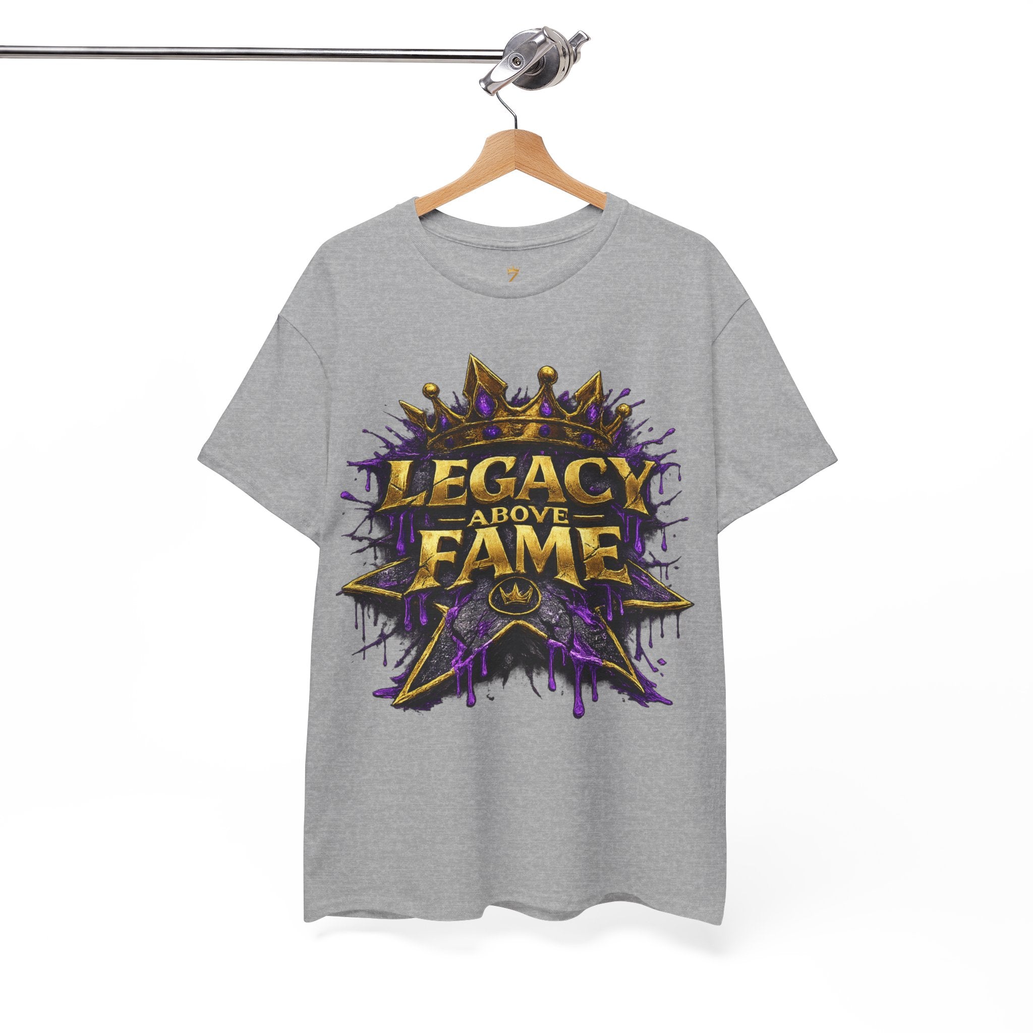 Adult Legacy Above Fame Graphic T-Shirt (Purple Drip) - Zealous For All