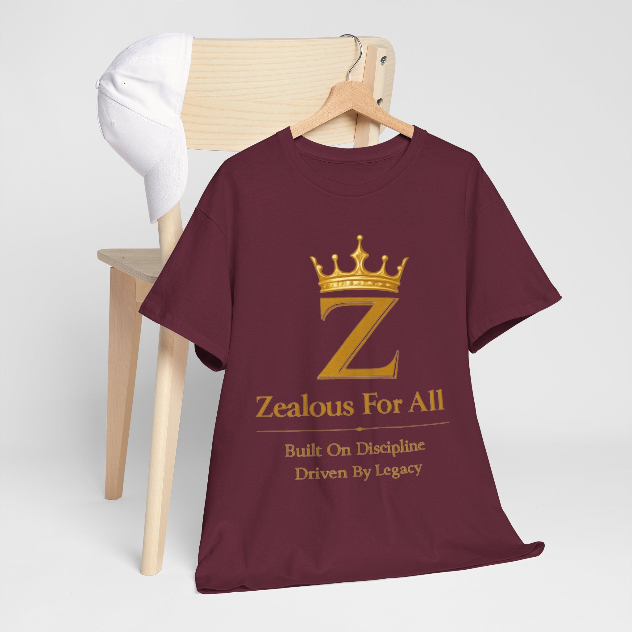 Unisex Zealous For All T-Shirt (Gold Logo) Printify