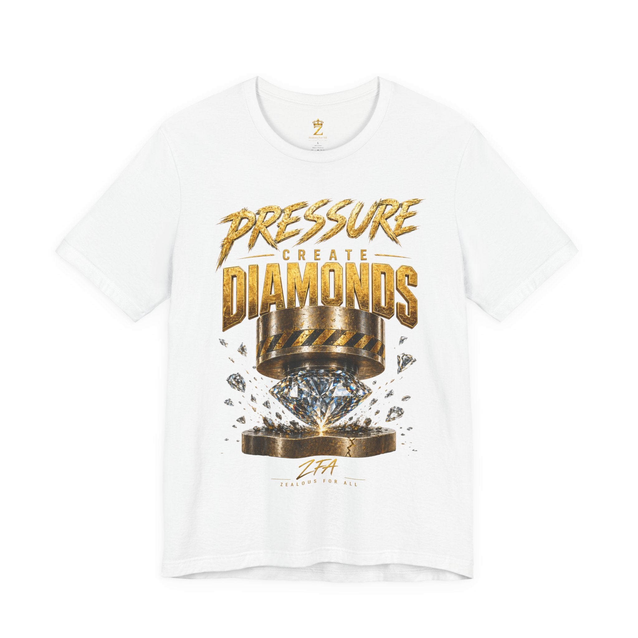 Pressure Create Diamonds T-Shirt — Motivational Graphic Tee