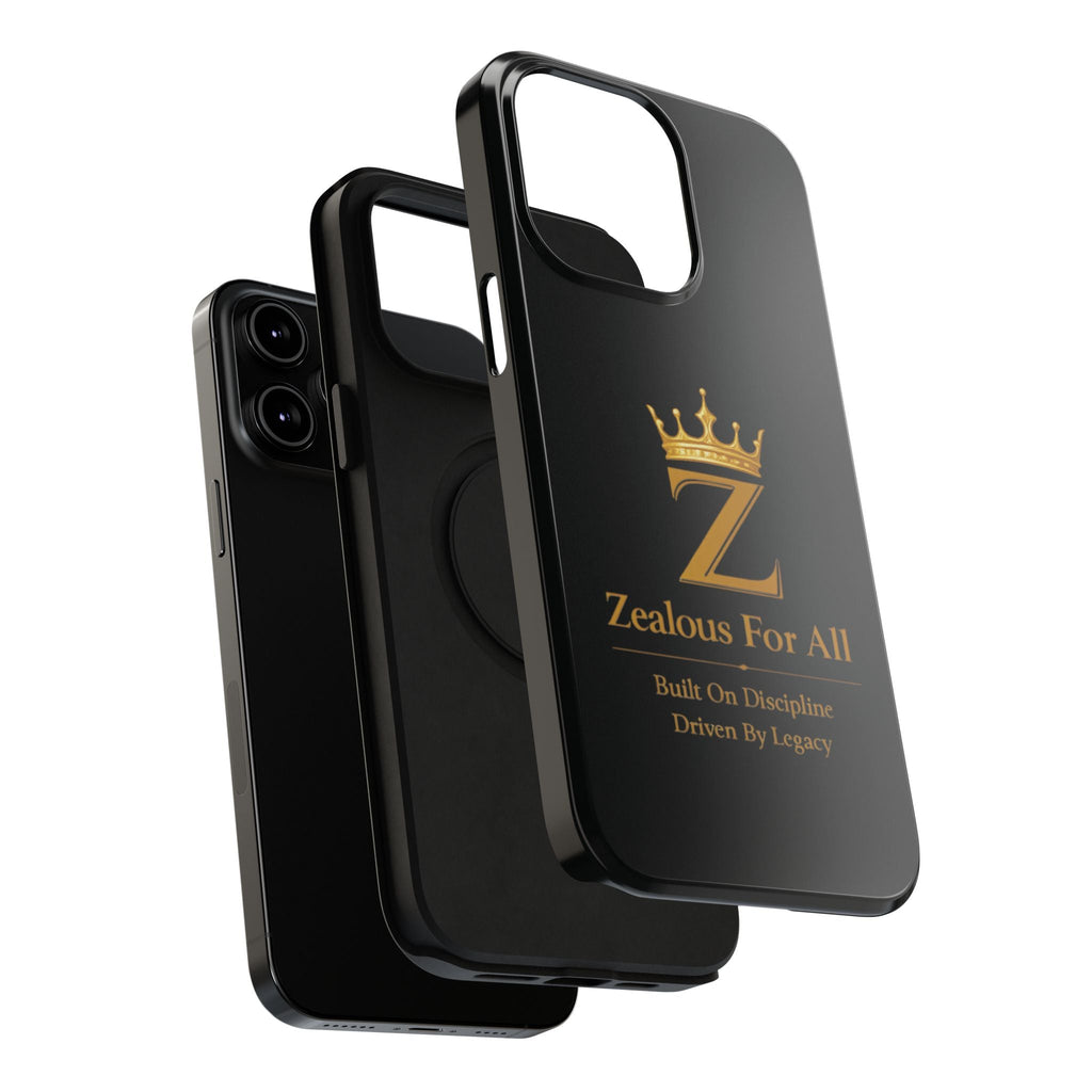 Phone Case — "Zealous For All" Gold Crown Impact-Resistant Case Printify