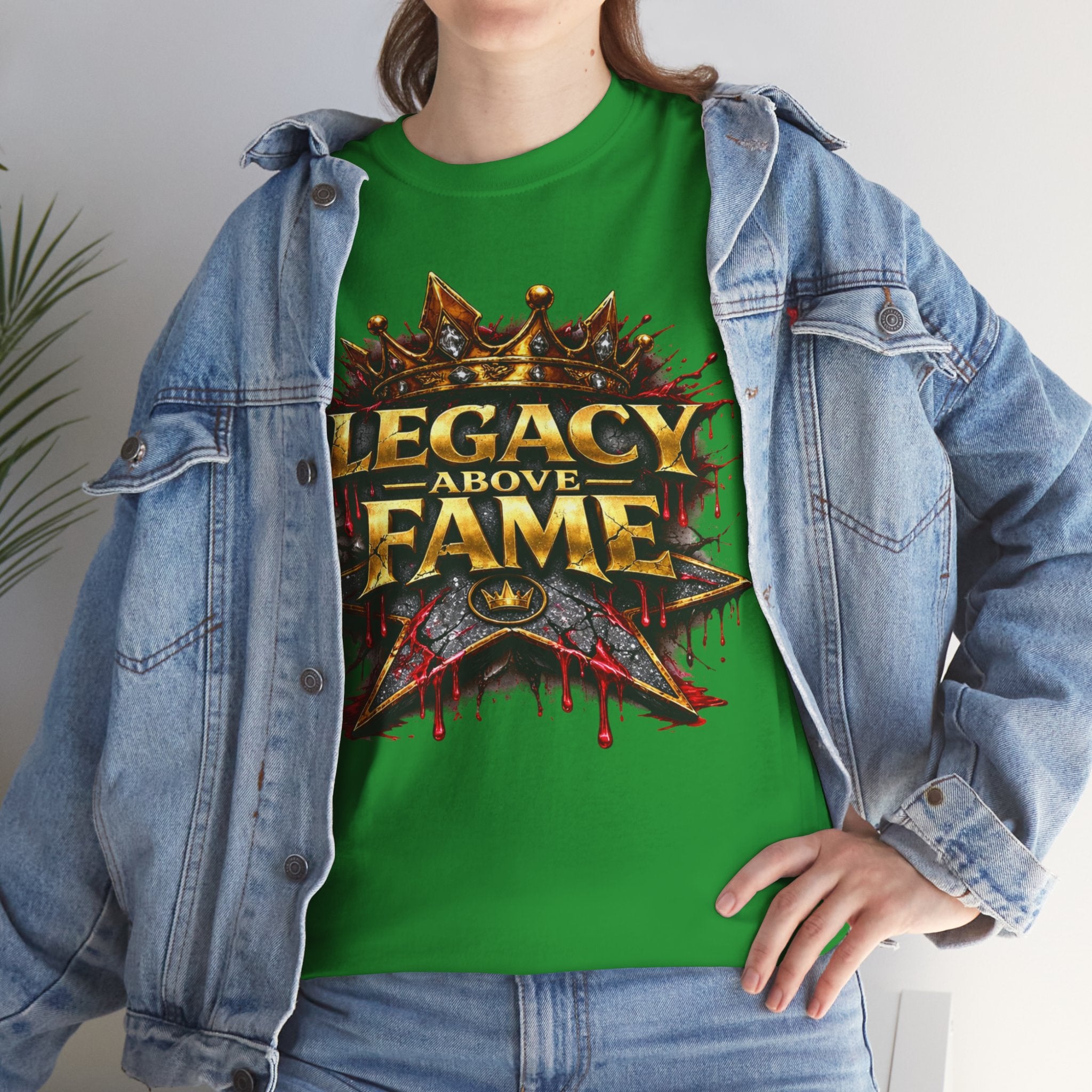 Adult Legacy Above Fame Graphic T-Shirt (Red Drip) - Zealous For All