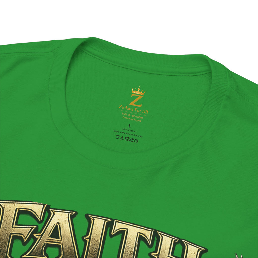 Adult Faith Prevails Anchor T-Shirt (Gold Anchor) Printify