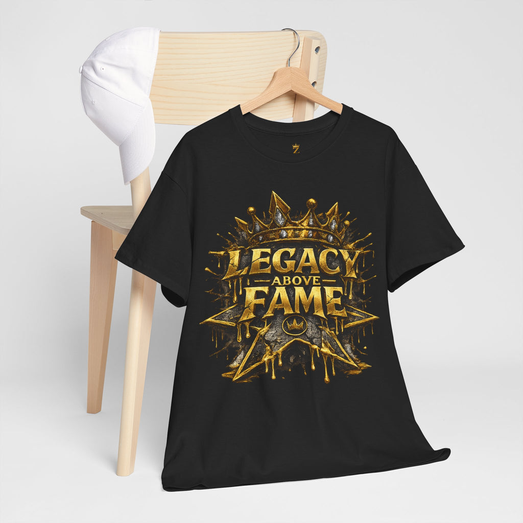 Adult Legacy Above Fame Graphic T-Shirt (Gold Drip) - Zealous For All