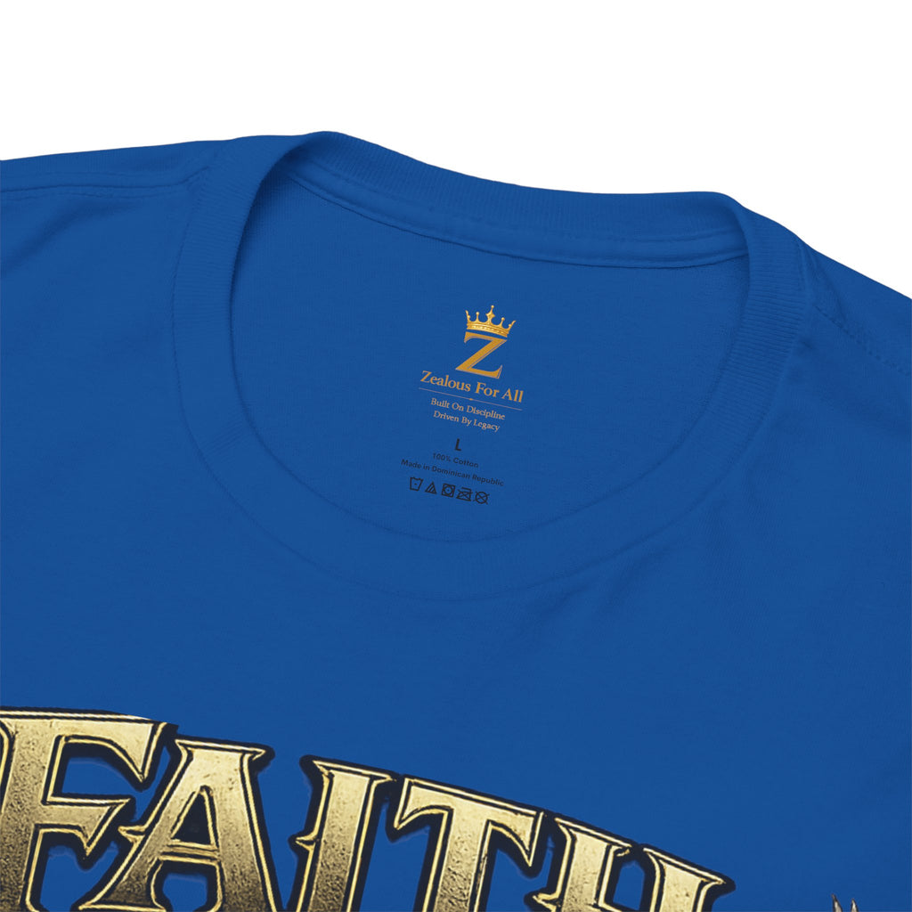Adult Faith Prevails Anchor T-Shirt (Gold Anchor) Printify