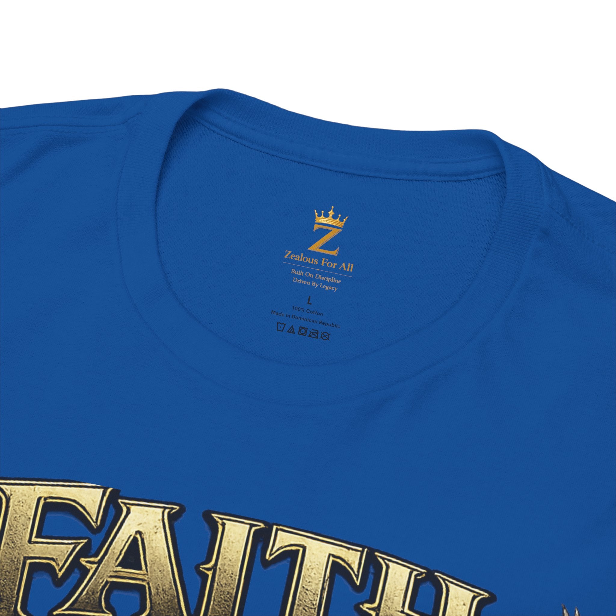 Adult Faith Prevails Anchor T-Shirt (Gold Anchor) Printify
