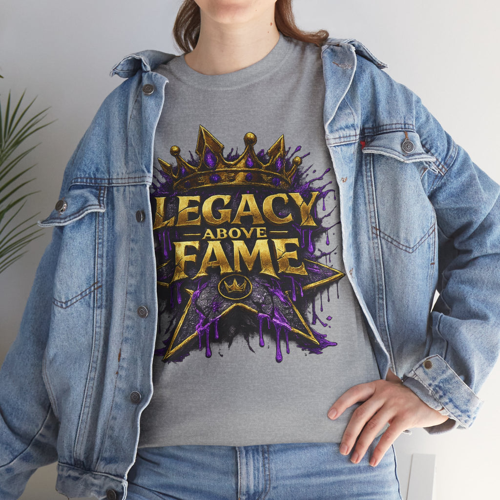 Adult Legacy Above Fame Graphic T-Shirt (Purple Drip) - Zealous For All