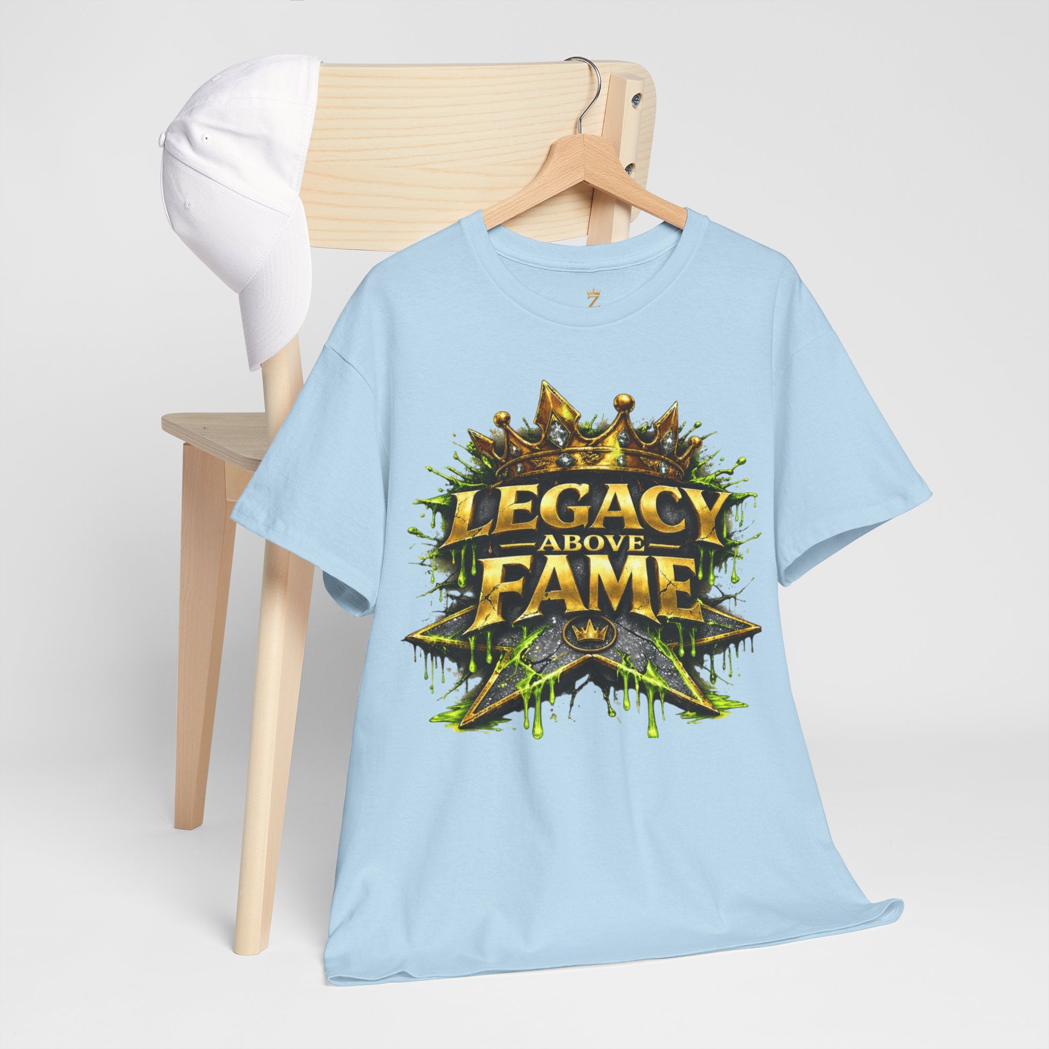 Adult Legacy Above Fame Graphic T-Shirt (Lime Green Drip) - Zealous For All