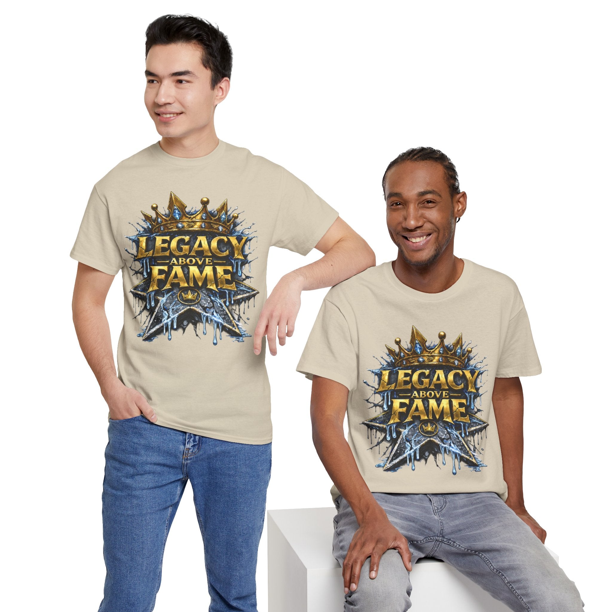 Adult Legacy Above Fame Graphic T-Shirt (Icy Blue Drip) - Zealous For All