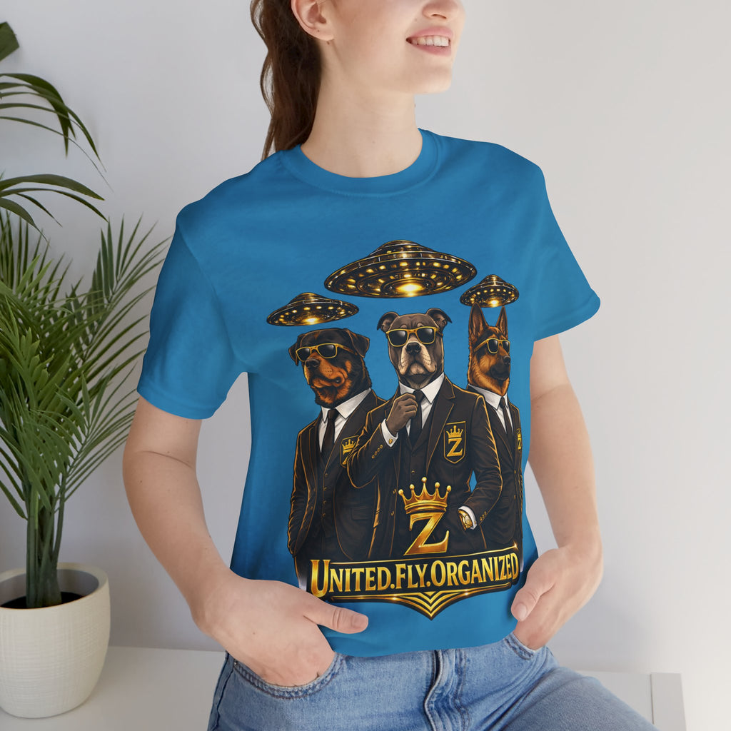 COMING SOON... United. Fly. Organized. Graphic Tee (Gold) Printify