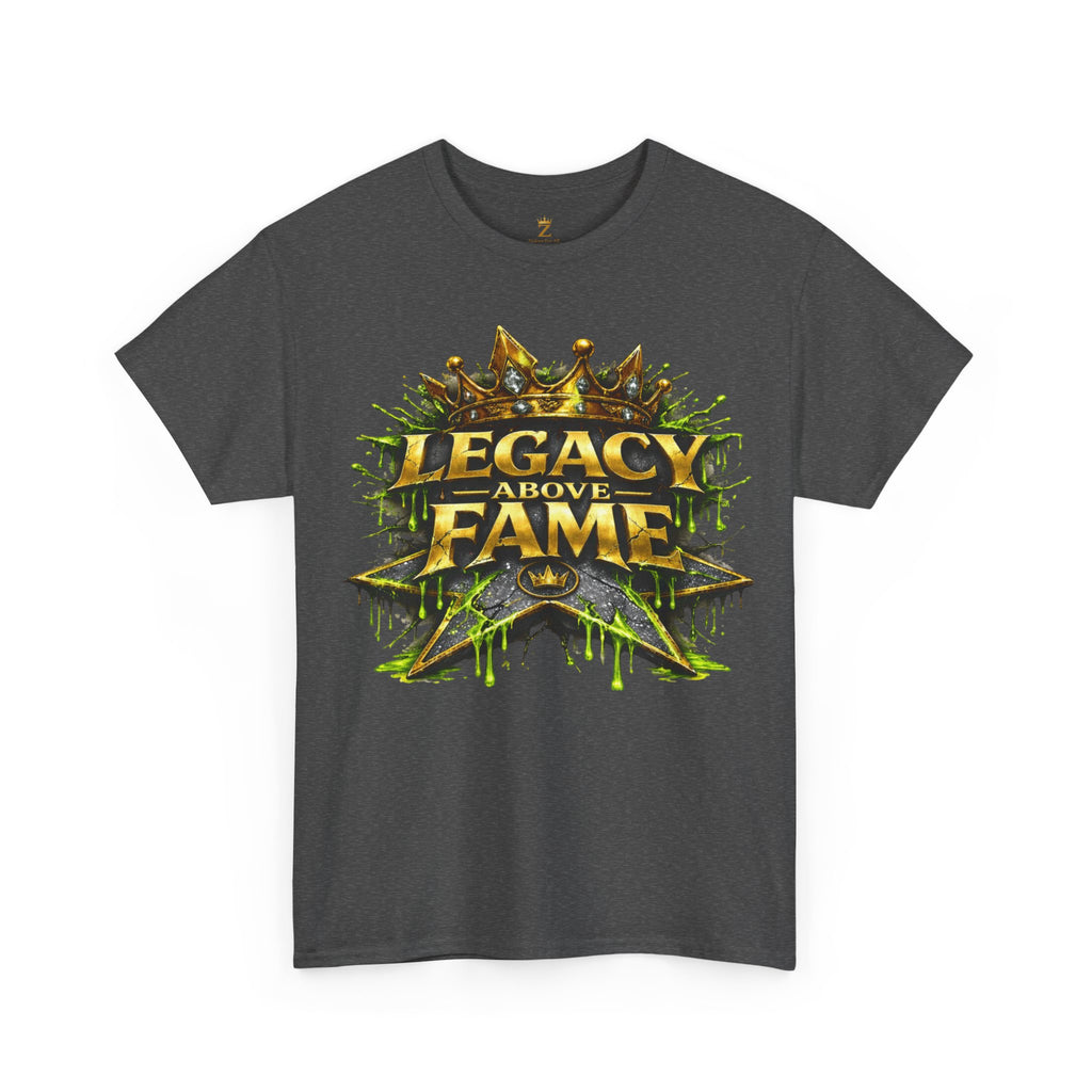 Adult Legacy Above Fame Graphic T-Shirt (Lime Green Drip) - Zealous For All