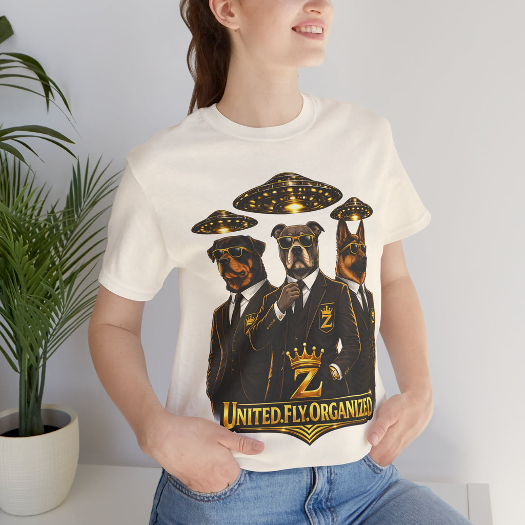 COMING SOON... United. Fly. Organized. Graphic Tee (Gold) Printify