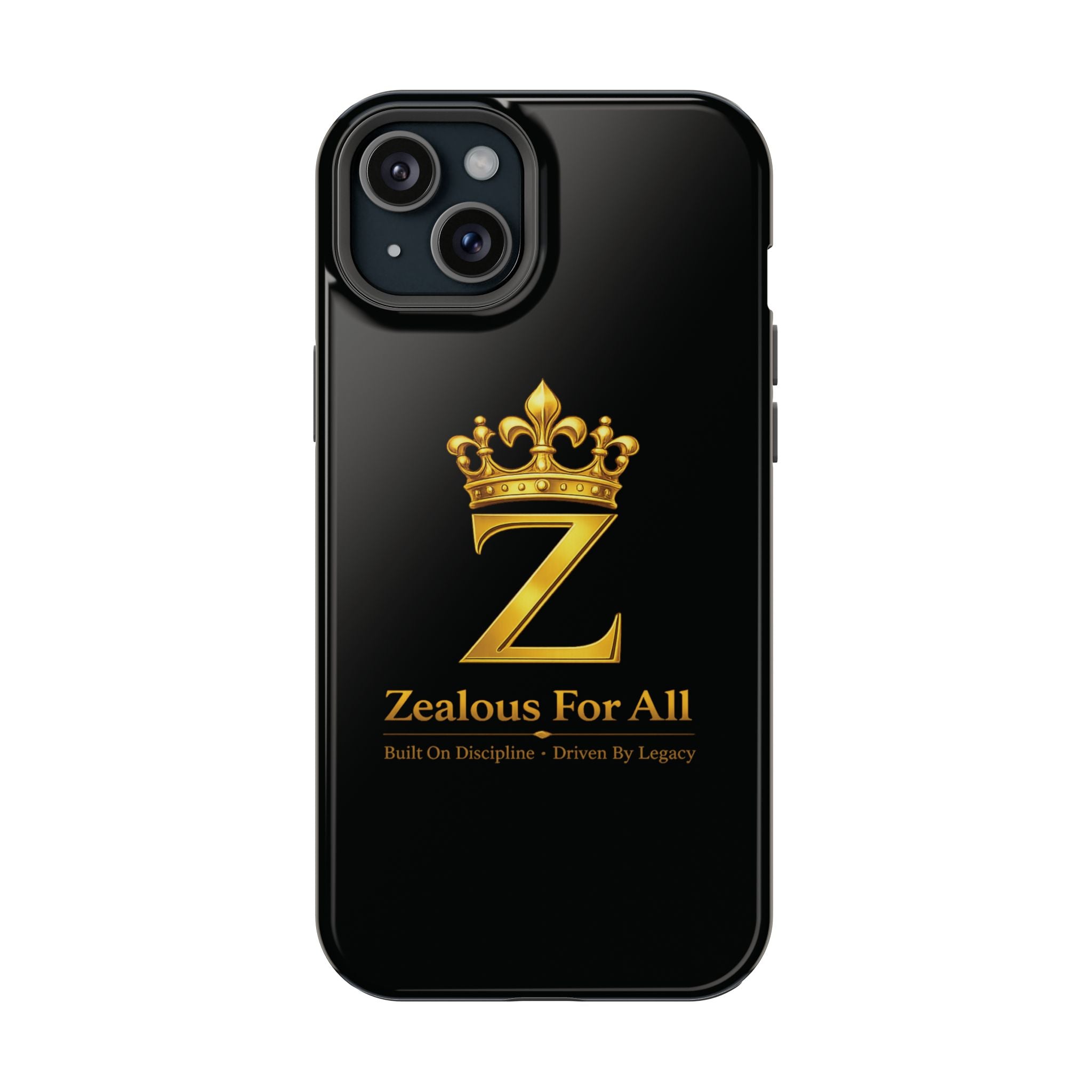 ZFA Phone Case  — "Zealous For All" Gold Crown Impact-Resistant Case Printify