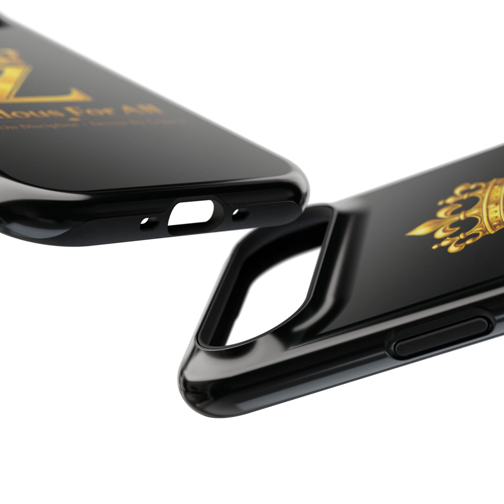 ZFA Phone Case  — "Zealous For All" Gold Crown Impact-Resistant Case Printify