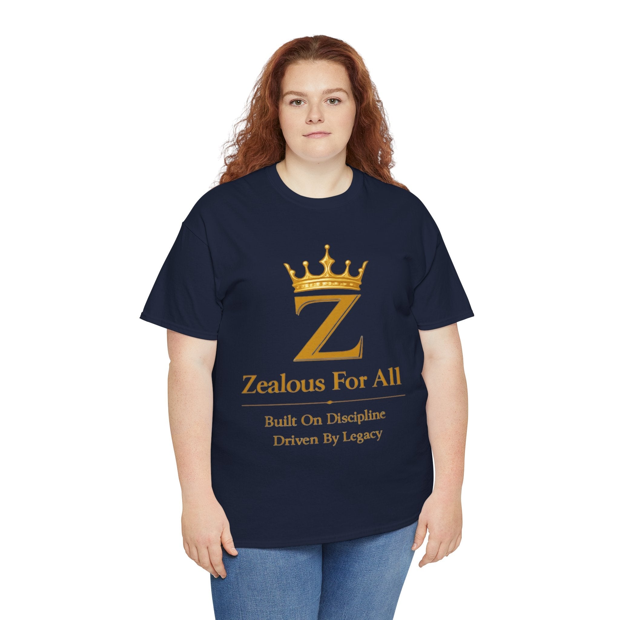 Unisex Zealous For All T-Shirt (Gold Logo (with Back logo) T-shirt) Printify