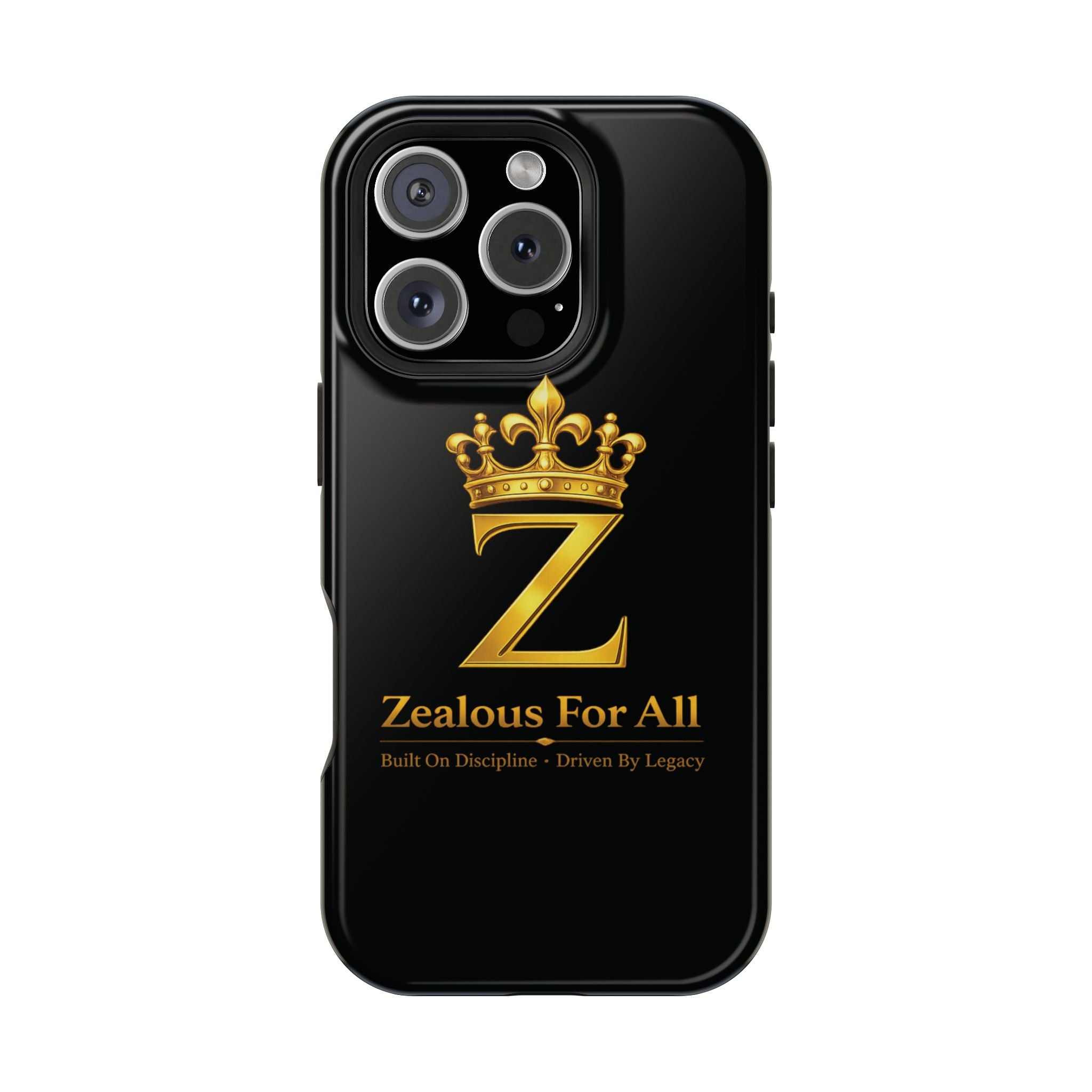 ZFA Phone Case  — "Zealous For All" Gold Crown Impact-Resistant Case Printify