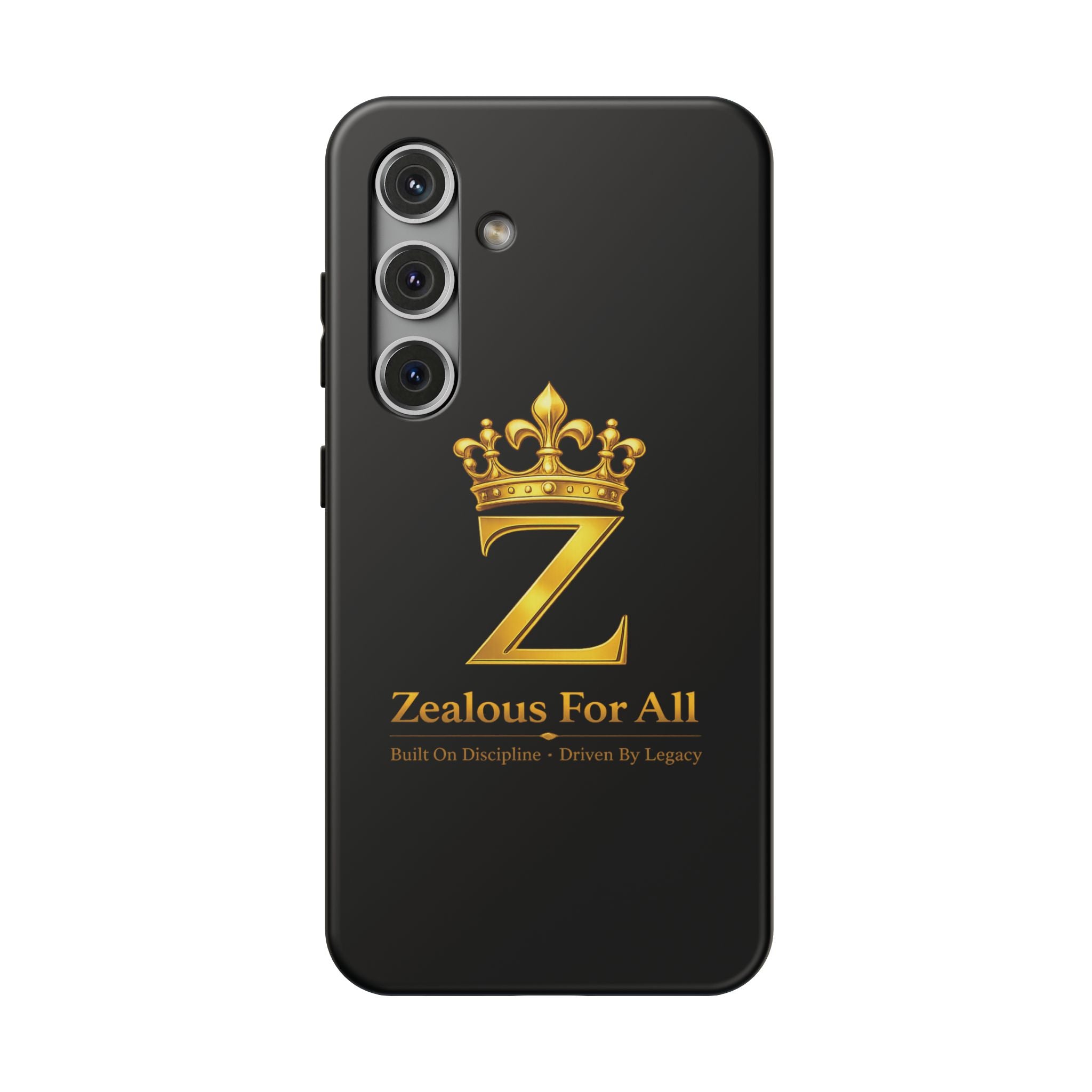 ZFA Phone Case  — "Zealous For All" Gold Crown Impact-Resistant Case Printify