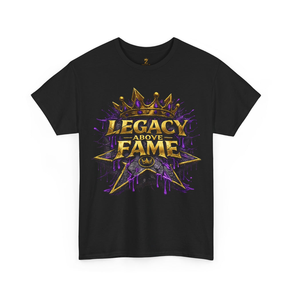 Adult Legacy Above Fame Graphic T-Shirt (Purple Drip) - Zealous For All