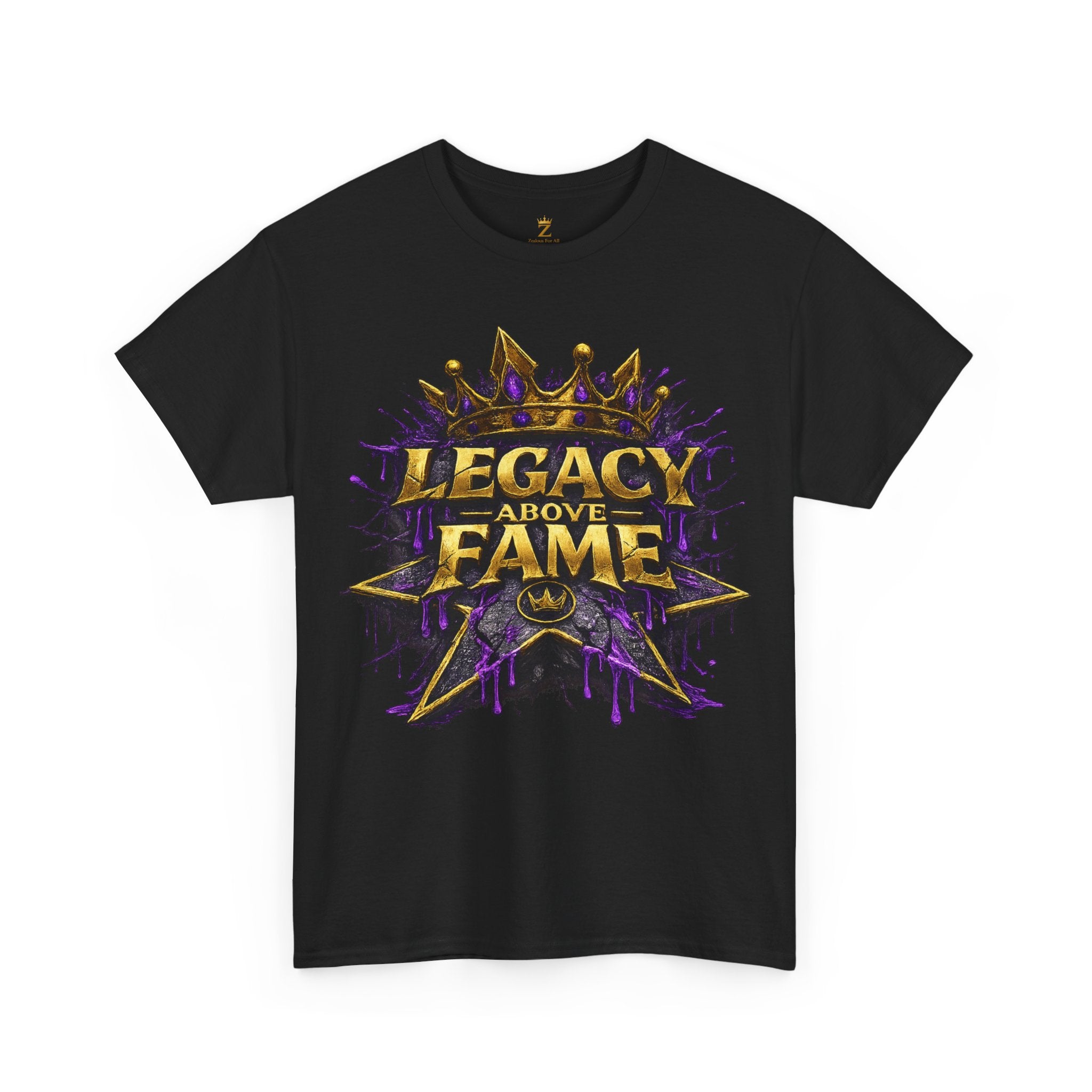 Adult Legacy Above Fame Graphic T-Shirt (Purple Drip) - Zealous For All
