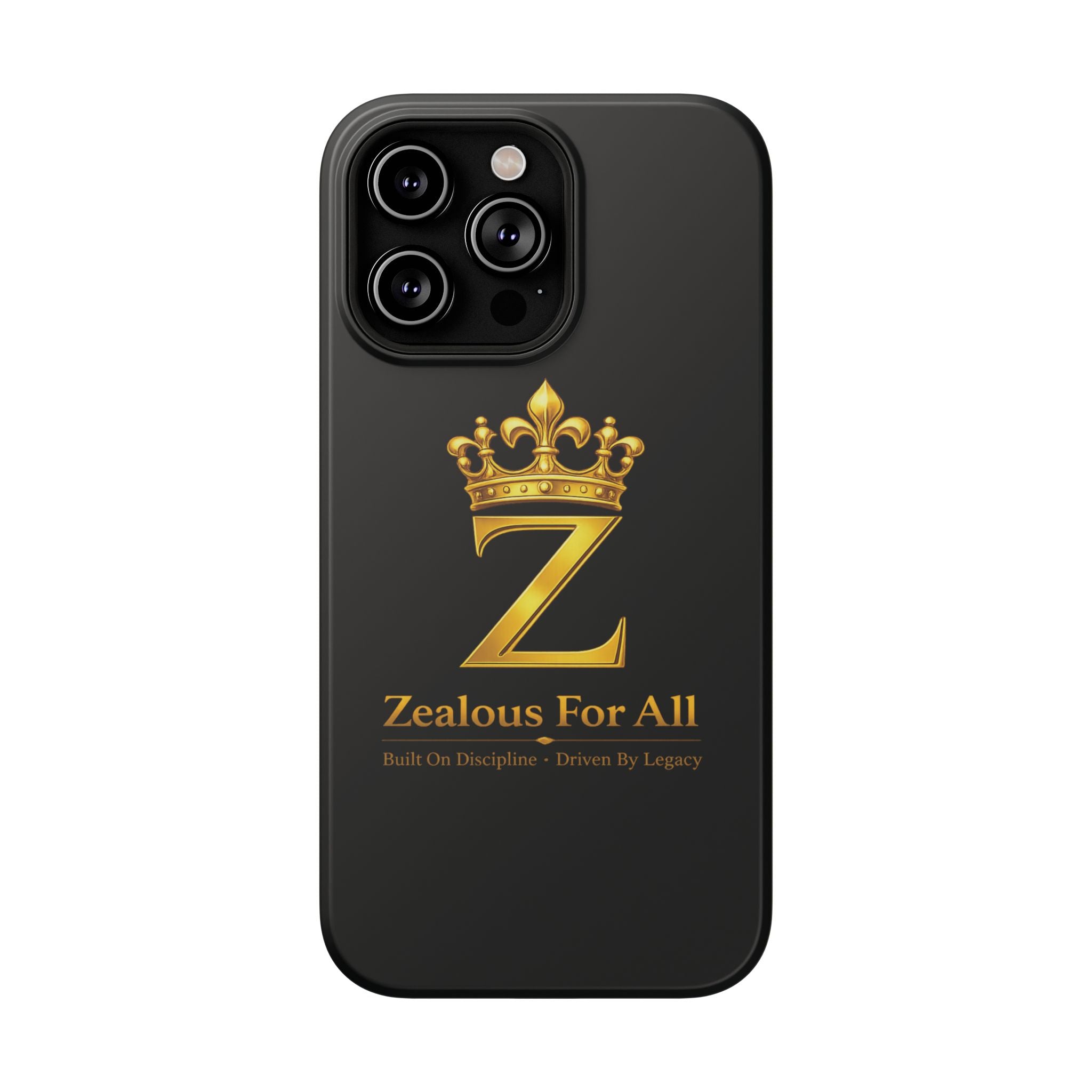 ZFA Phone Case  — "Zealous For All" Gold Crown Impact-Resistant Case Printify