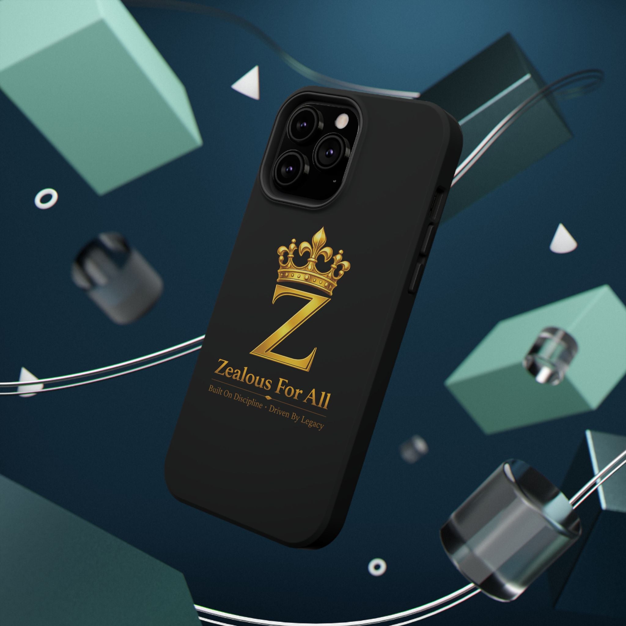 ZFA Phone Case  — "Zealous For All" Gold Crown Impact-Resistant Case Printify