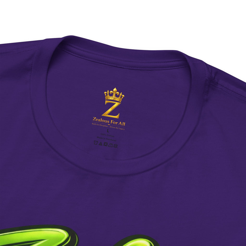 Zealous For All Graphic T-Shirt (Lime Green Logo) Printify