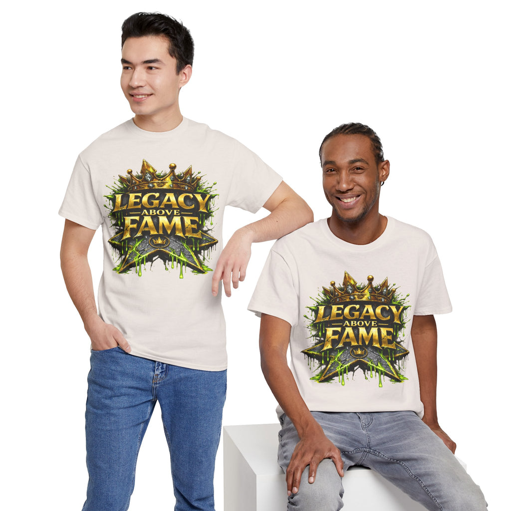 Adult Legacy Above Fame Graphic T-Shirt (Lime Green Drip) - Zealous For All