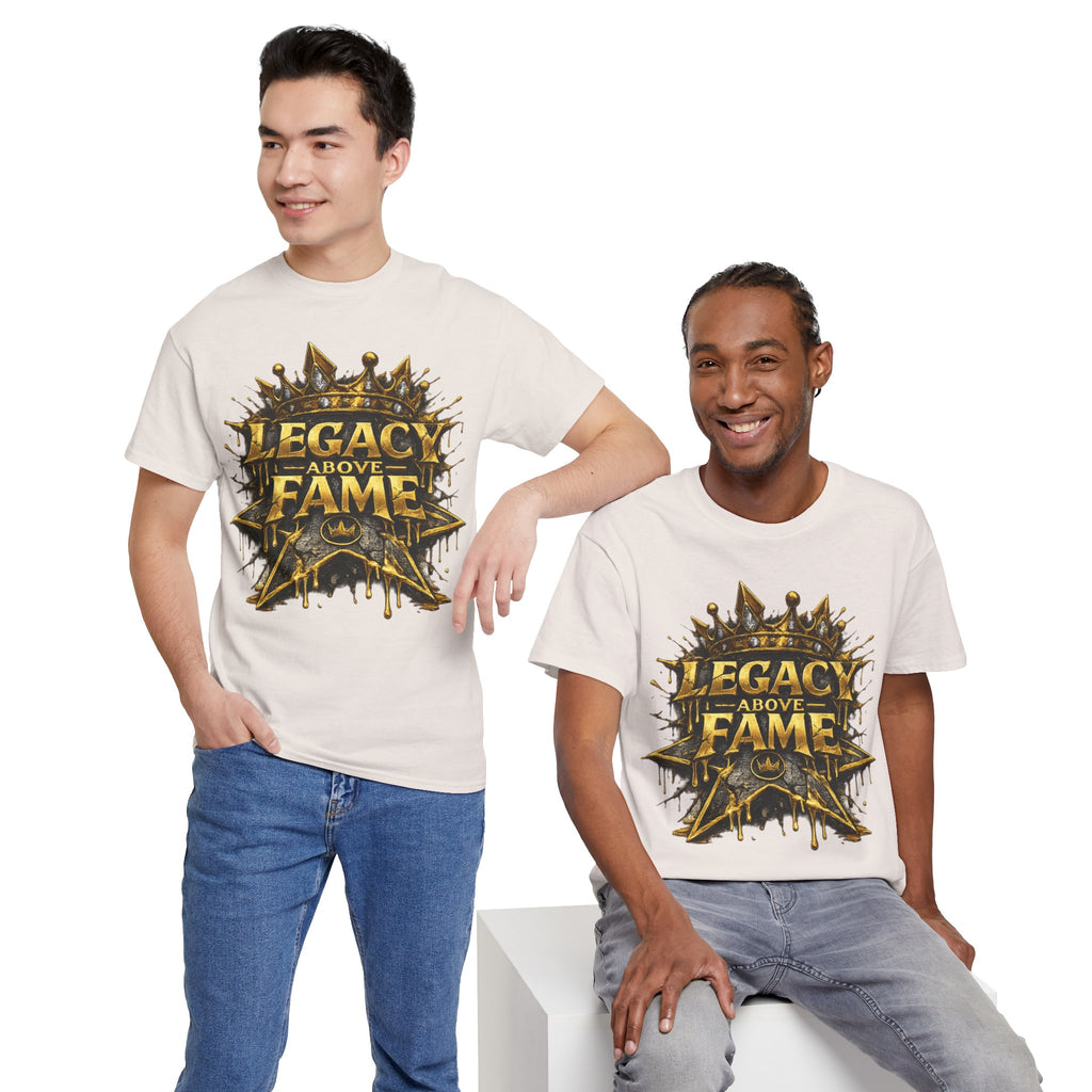 Adult Legacy Above Fame Graphic T-Shirt (Gold Drip) - Zealous For All