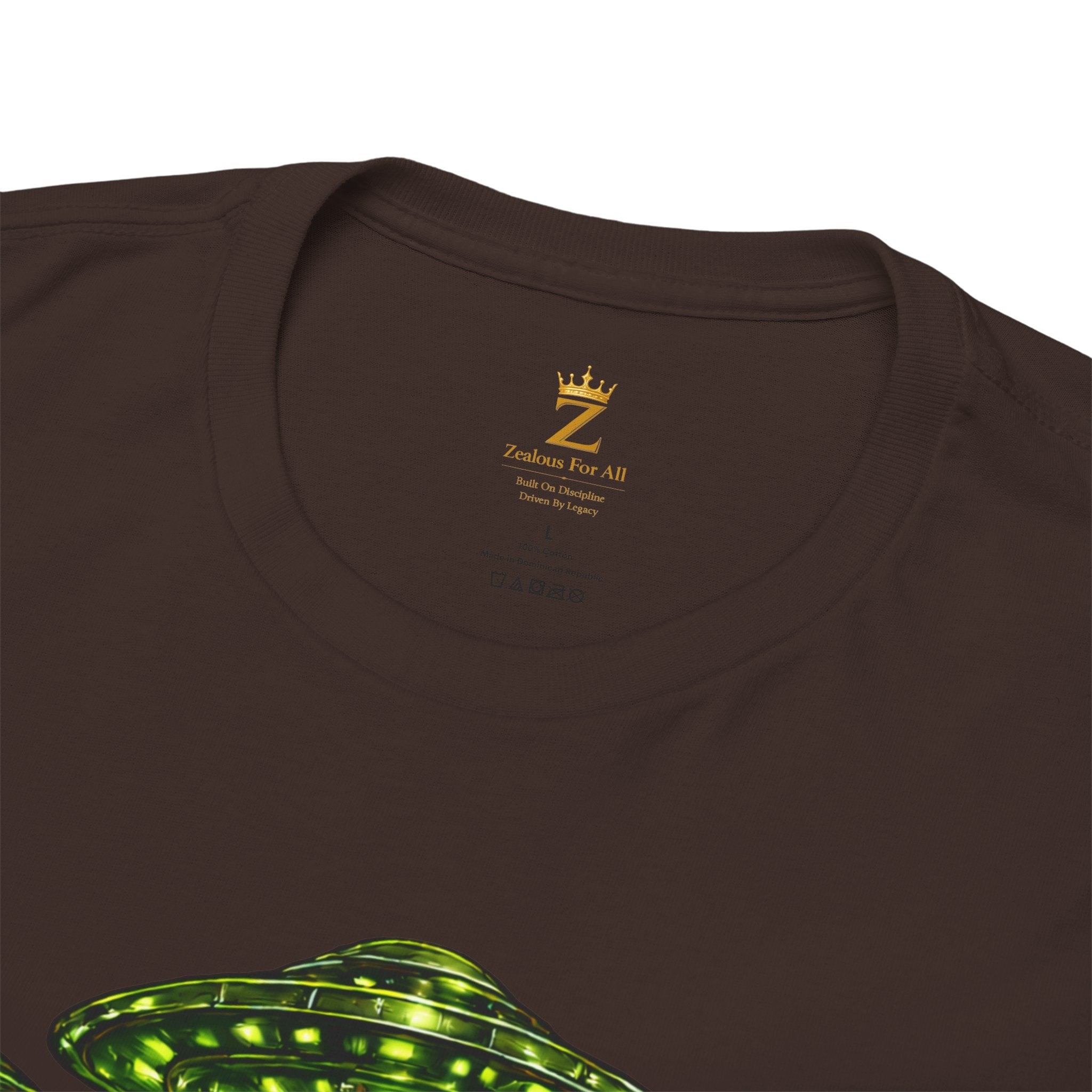 Adult "United. Fly. Organized." Graphic Tee (Lime Green) Printify