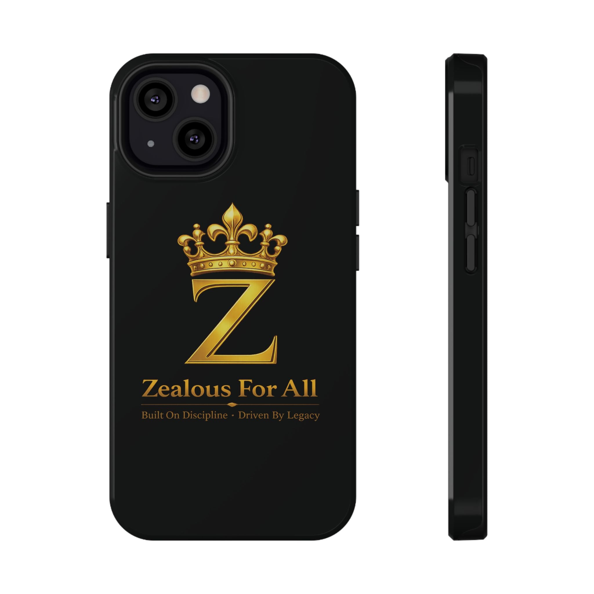 ZFA Phone Case  — "Zealous For All" Gold Crown Impact-Resistant Case Printify