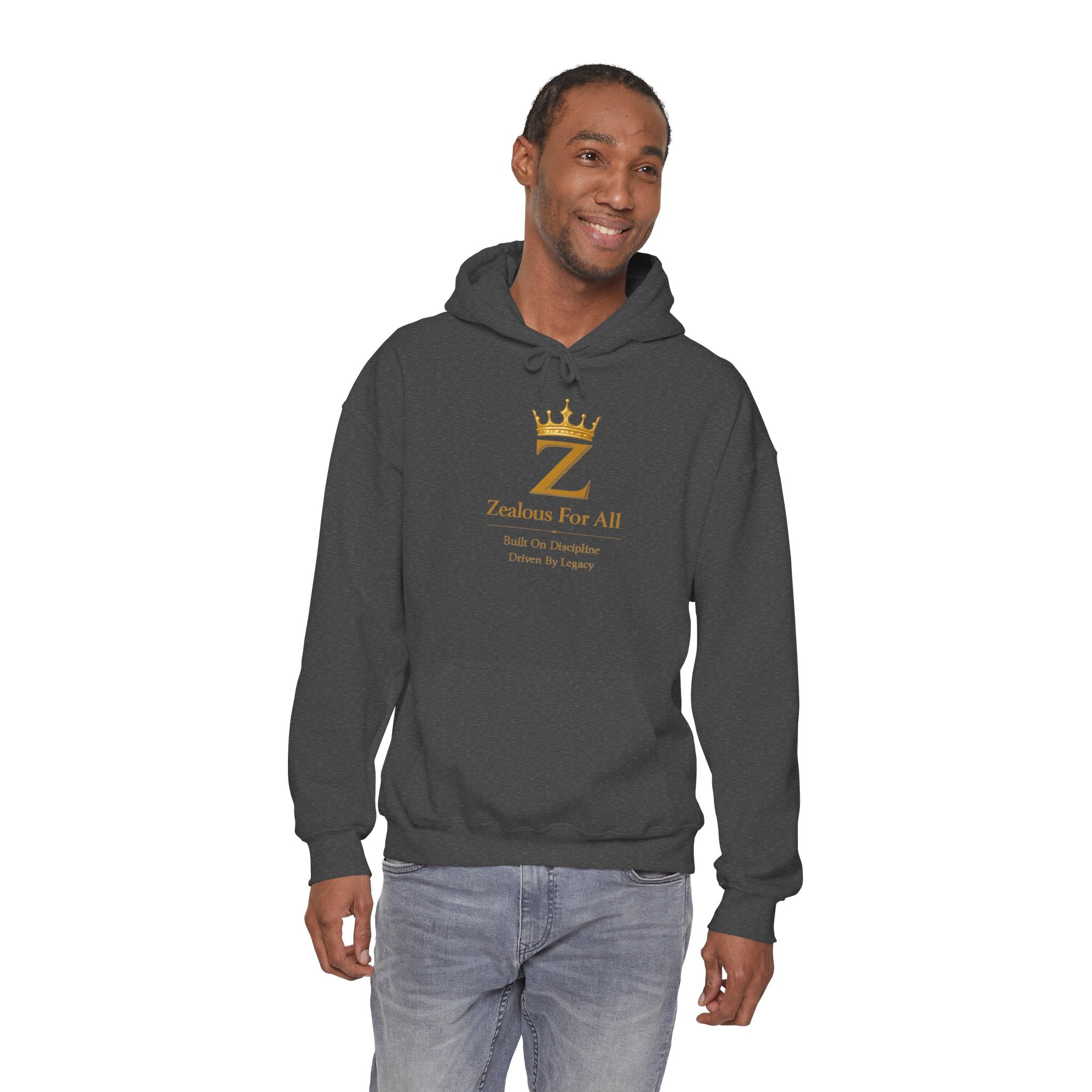 Zealous For All Hoodie — Gold Logo - Zealous For All
