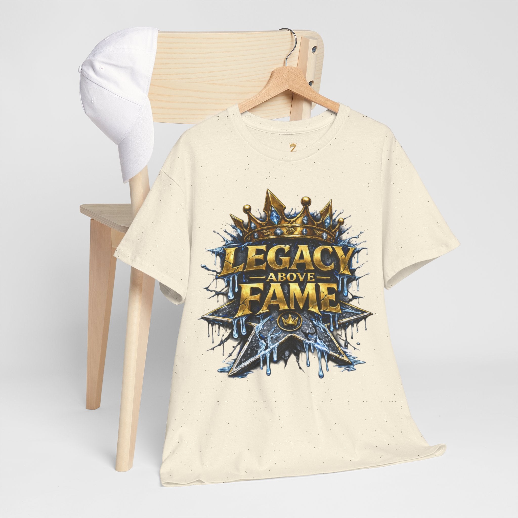 Adult Legacy Above Fame Graphic T-Shirt (Icy Blue Drip) - Zealous For All