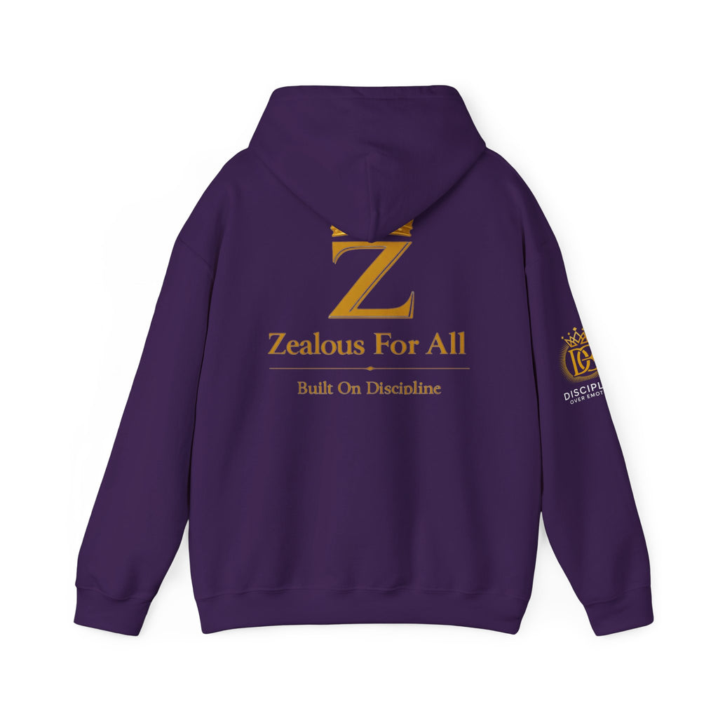 Zealous For All Crown Z Hoodie — Premium White Logo Sweatshirt - Zealous For All