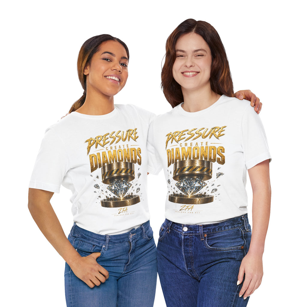 Pressure Create Diamonds T-Shirt — Motivational Graphic Tee