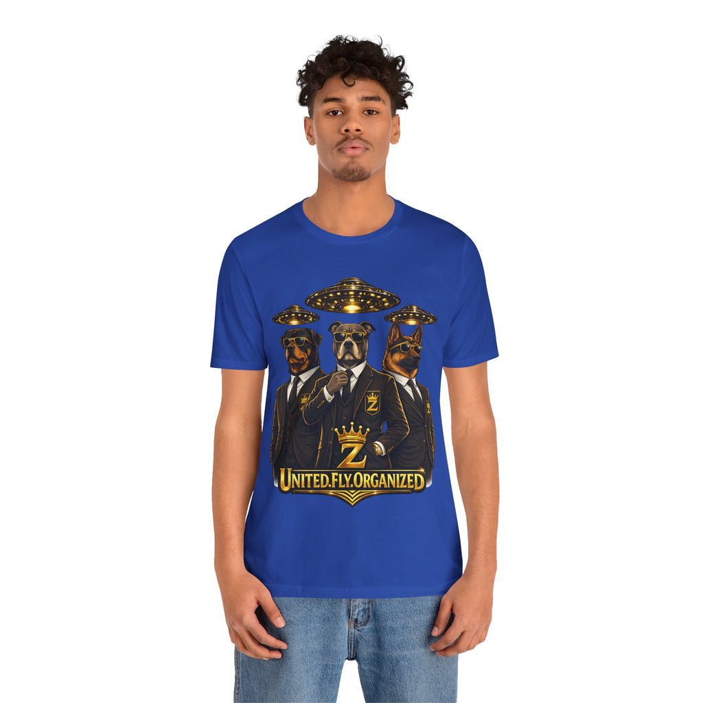 COMING SOON... United. Fly. Organized. Graphic Tee (Gold) Printify