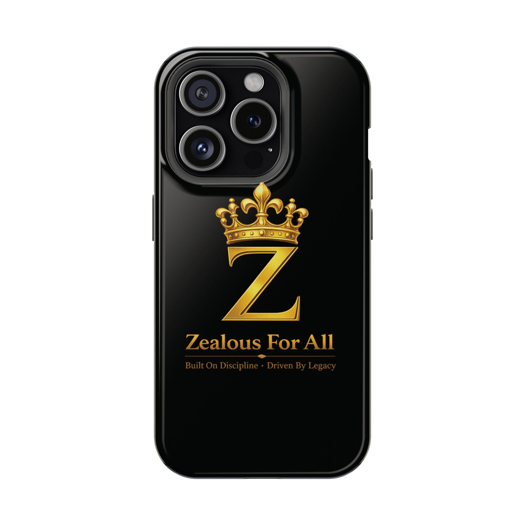 ZFA Phone Case  — "Zealous For All" Gold Crown Impact-Resistant Case Printify