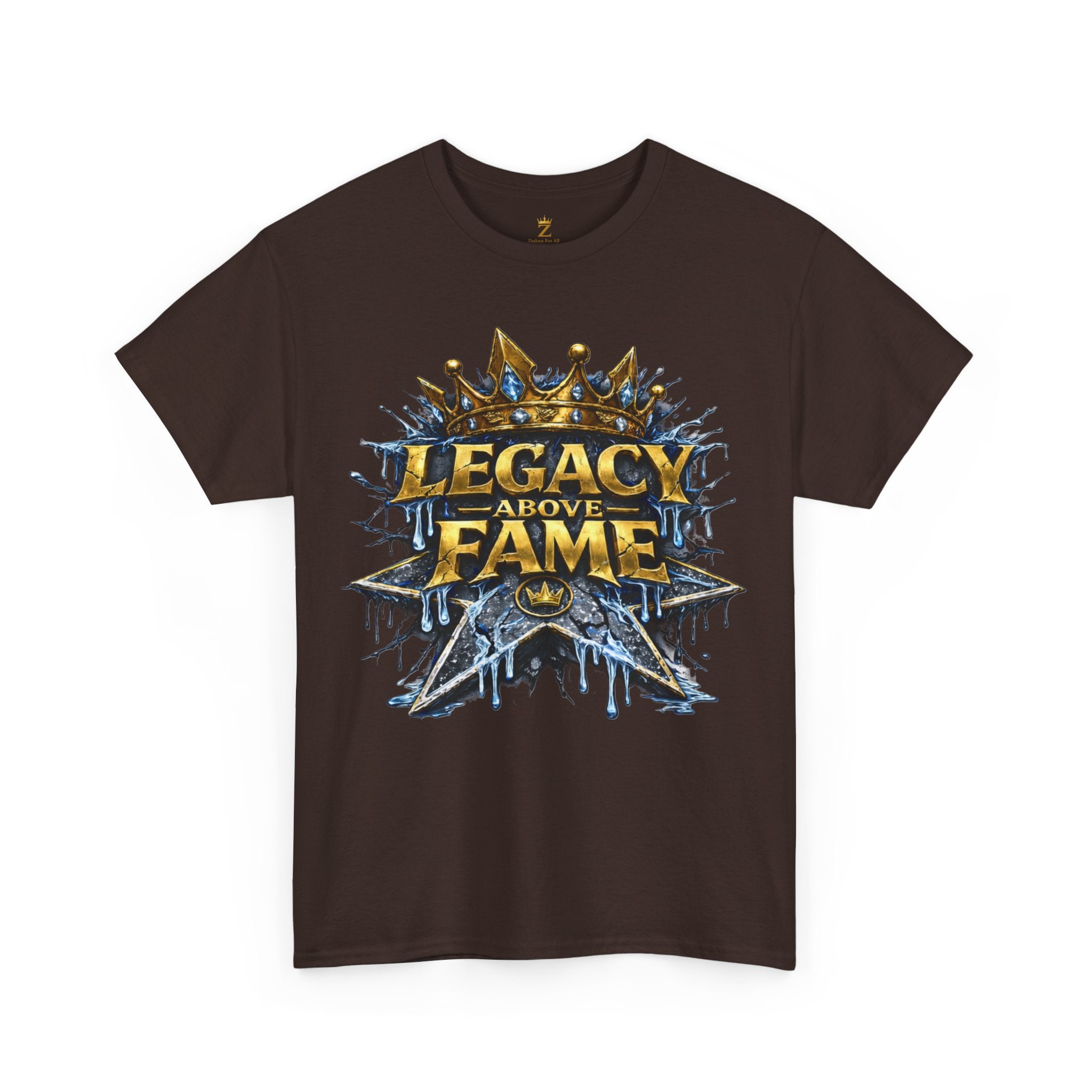Adult Legacy Above Fame Graphic T-Shirt (Icy Blue Drip) - Zealous For All