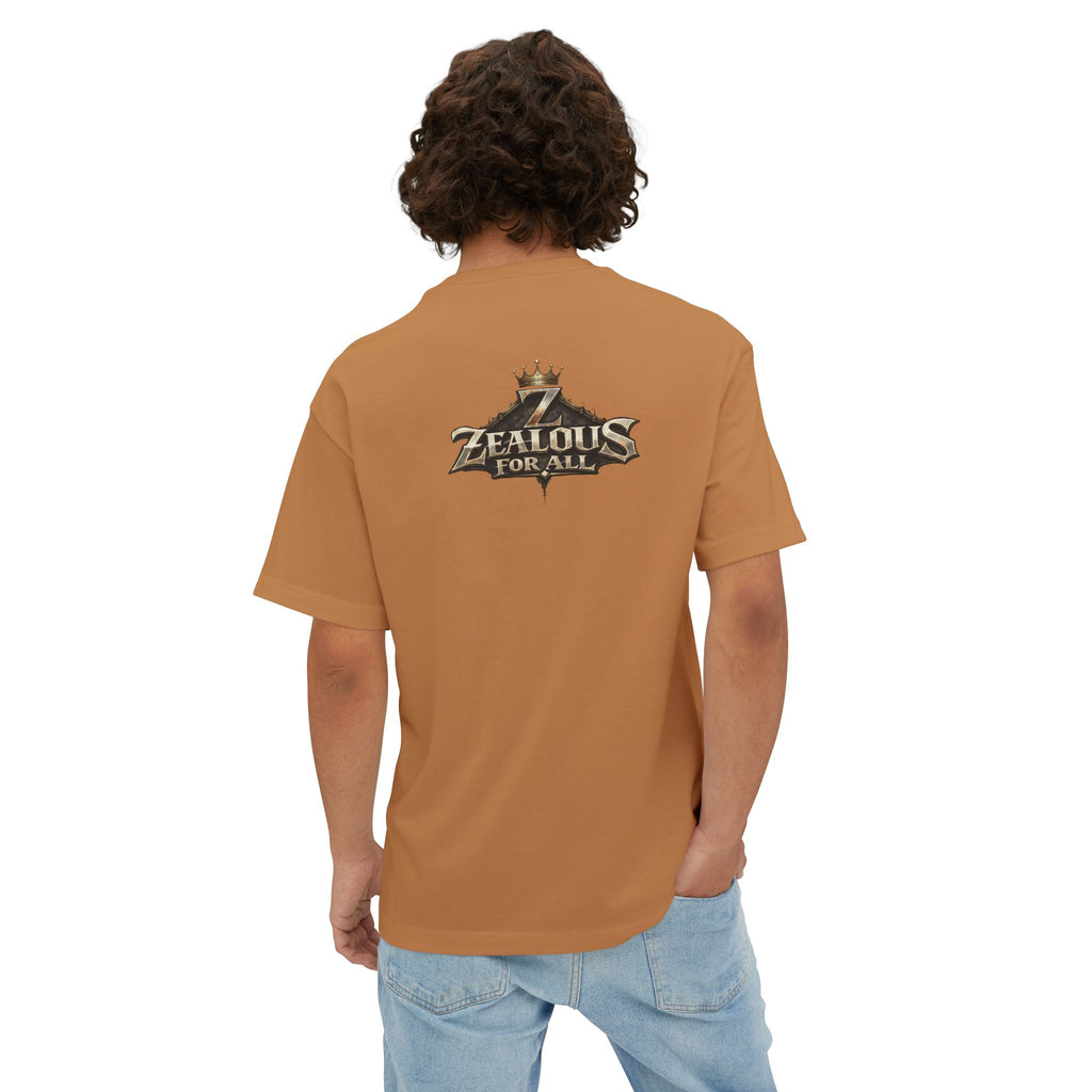 Adult *Oversized* Discipline Over Emotions Graphic Tee (Black Heart) - Zealous For All